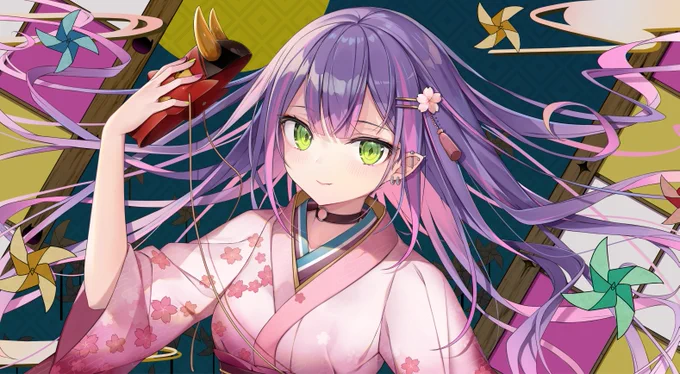 常闇トワちゃんの歌ってみた「百鬼祭」のカバーイラスト担当させていただきました!沢山聴いてください😈👹
https://t.co/ZNNpcAv5UV 