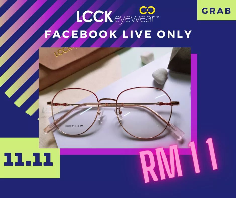 lcckeyewear's tweet photo. DOUBLE 11.11 
GRAB "RM11" Eyewear at LCCK FB Live 😎

Date:  11.11.20 (Wed)

Time: 10.00a.m , 3.00p.m , 7.30pm

ONLY RM11 😲 
High Quality Eyewear at your choice! 😍

Stay TUNED and GRAB ! 
A change you don't want to miss in 2020 https://t.co/HxFBzmR08q