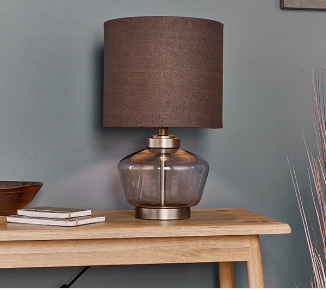 sczes's tweet photo. A modern classic!
Smokey grey tinted glass table lamp with aged pewter details, finished with a a dark charcoal linen shade.
Available from LIT in Bramhall who are still taking telephone orders (0161 393 3690) and offering a delivery service.
Visit their website, google products. https://t.co/X5Z8nGNQ7C