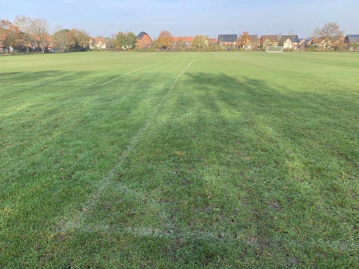 Our Recreation Ground looking spectacular in the autumn sunshine. Such a perfect morning for the kids to enjoy. If only. #grassroots