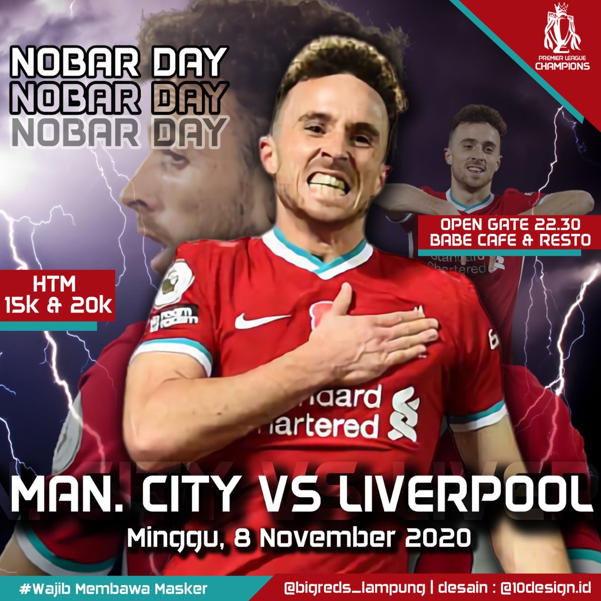 addypranata_'s tweet photo. #LAMPUNG
INFO NOBAR :
PREMIER LEAGUE MATCHDAY #8
MAN. CITY vs LIVERPOOL FC
Minggu, 8 november 2020
Venue : Babe cafe and resto
Open gate : 22:30 WIB
Htm : 15k (softdrink), 20k (softdrink + rokok)
#YNWA #LETSGUYUB #CHAMPIONSOFENGLAND https://t.co/gHamouxSaO