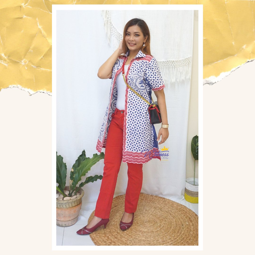 witness_co's tweet photo. RENATA TUNIC
You can get a different look with this tunic!
Not just be a tunic for formal events, but for casual.
Open the buttons.. and voila..., Such a chic Outer, right?
Just in one Outfit π
#WitnessCollection
#Dynamite21stWin https://t.co/1LUniKKsJA