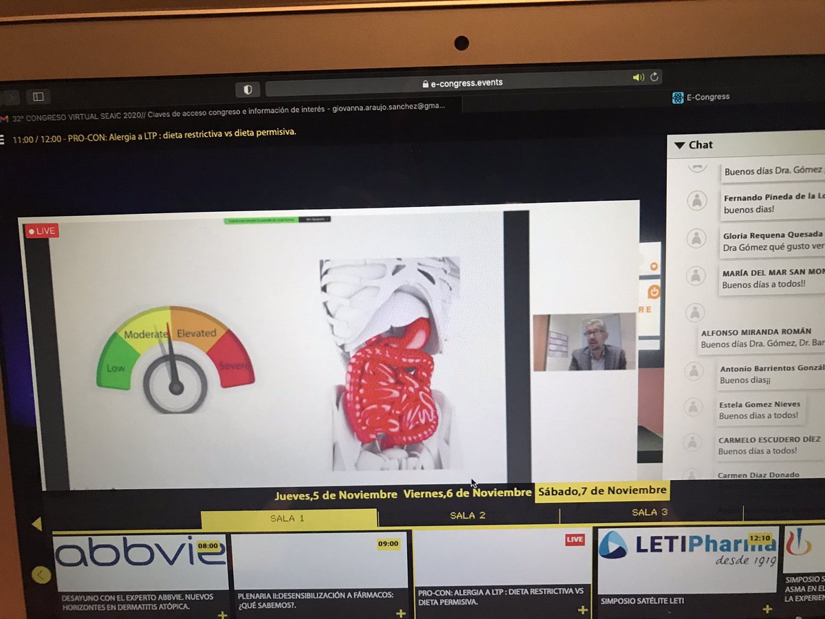 Gio02Giovanna's tweet image. Y ahora vamos a otro tema súper interesante, @joan_bartra en el Pro-contra de dieta restrictiva en alergia LTP🍑 y su gran complejidad, principalmente en diagnóstico...(no hay un patrón universal en rx cruzada) #seaic2020 @AlergiaClinic @IrceLtp @hospitalclinic
