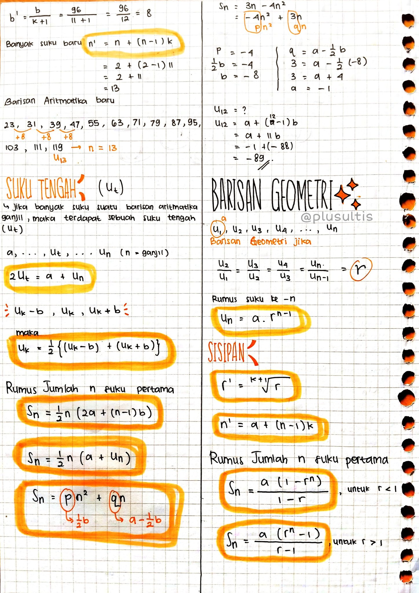T I S On Twitter Baris Dan Deret Ft Anuitas Catatan Matematika Wajib Kelas 11 Sumber Pahamify Zenius But Mostly Dari Ppt Guru Semoga Bermanfaat Https T Co Lkybt5ddaa Twitter