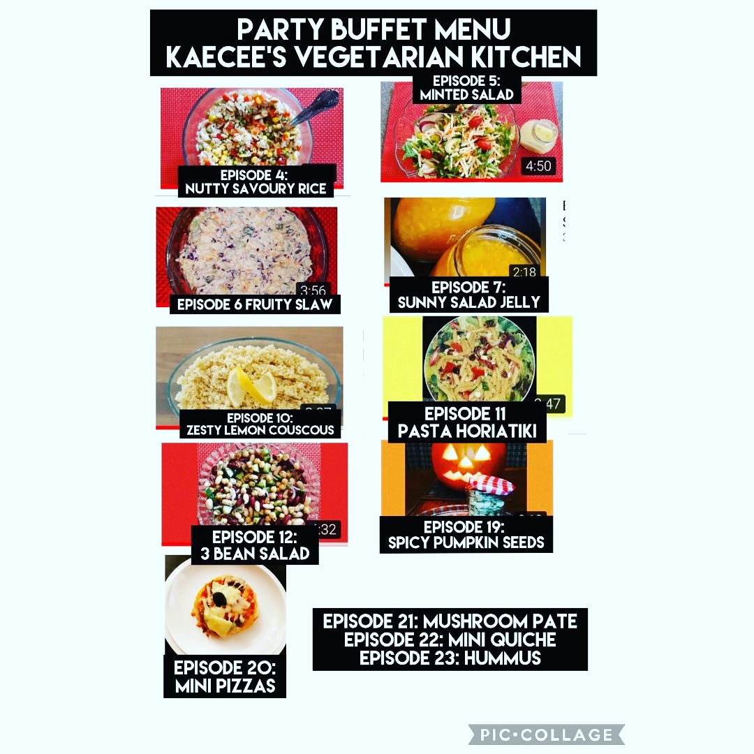KCveggiekitchen's tweet photo. Party season is nearly upon us. Why not visit my Youtube channel KaeCee's Vegetarian Kitchen for some awesome party buffet food recipes. #kaeceesvegetariankitchen #vegetarianrecipe #veganrecipe #healthyeatingrecipes #partyrecipes #buffetrecipes #buffetideas #buffetmenu https://t.co/foRYElvvn2