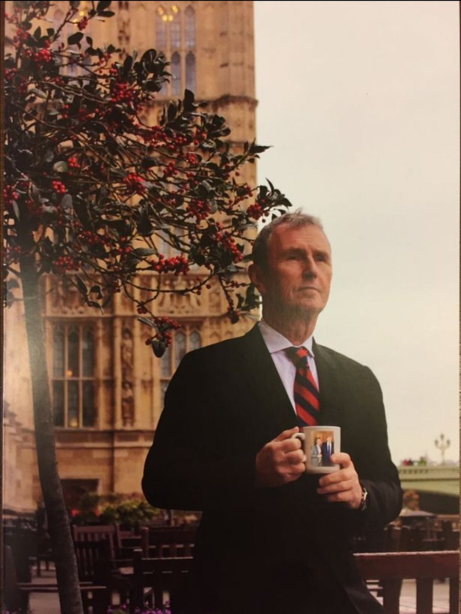 juliansheasport's tweet photo. This really was Conservative MP Nigel Evans's official #Christmas card in 2016. The next year it was one of him with Theresa May. #ohmate #trump #TrumpIsLosing https://t.co/bRKiUhBCwL