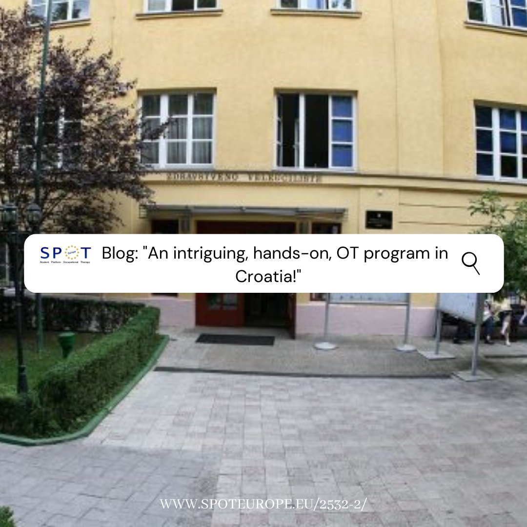 SPOTeurope's tweet photo. In SPOTeurope the frist saturday of the month means Blog!
So here's  another one for you, https://t.co/cFYDIfR97P.
A great curriculum in Croatia followed by inclusive actions!
We hope you like it.

#occupationaltherapystudents https://t.co/7jWEDLBK2c