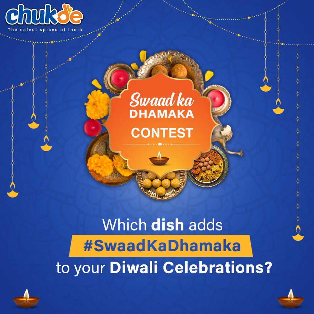ChukdeSpices's tweet photo. #ContestAlert

Get home some #SwaadKaDhamaka! Answer the question given in the image and stand a chance to win.

The contest ends on November 14, 2020.  

#ChukdeSpices #Contest #DiwaliContest #SpiceForLife https://t.co/eXc0gJQJBT