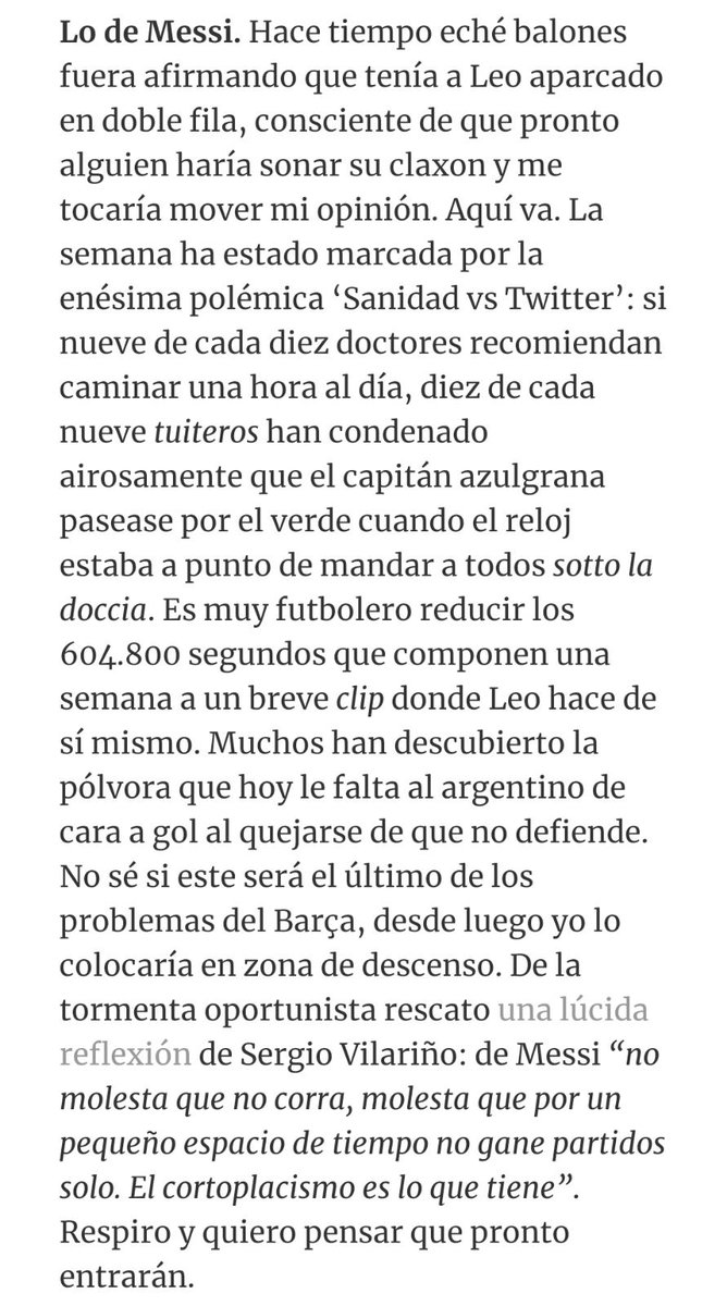 alejandromendo's tweet photo. Tenía #LoDeMessi aparcado en doble fila, pero el ruido + oportunismo tuitero me levantaron del sofá. Hoy me pronuncié en @EstadiJohan con —lo que los medios llamarían— 'guiño' a @SVilarino incluido.
Después, él habló en el campo. https://t.co/xAK70Lj4Jx