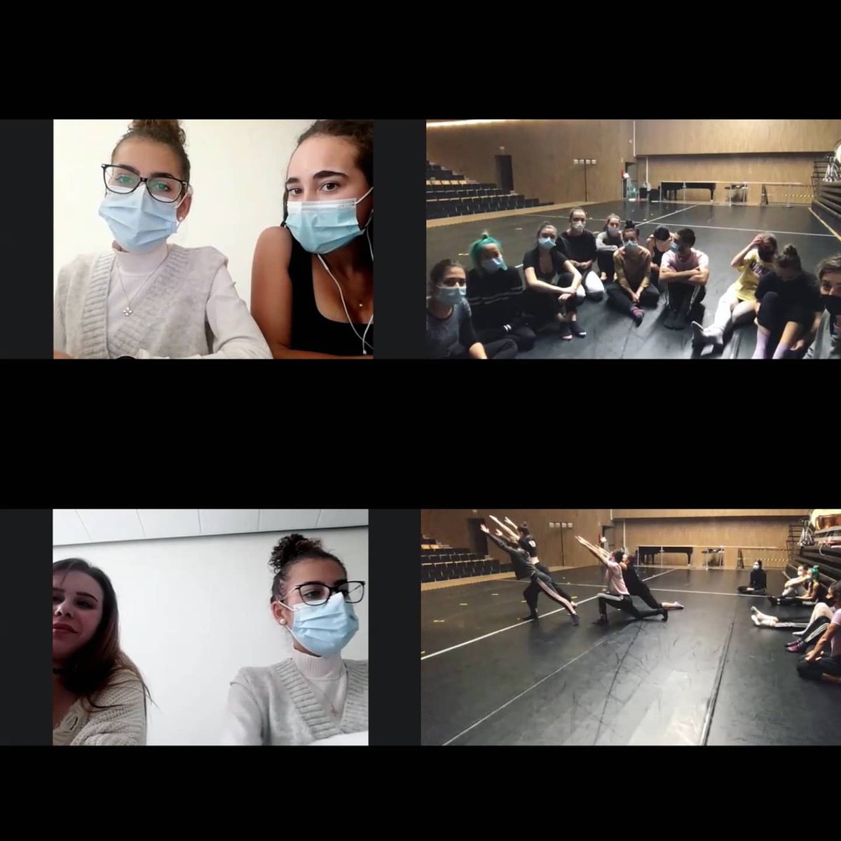 Dantzerti's tweet photo. ⚠ Esta semana hemos tenido a alumnos/as del grado de Educación Infantil de la UPV a través de la plataforma ZOOM, viendo la asignatura Estudio del Movimiento del grupo de danza de 1º curso y lanzándoles algunas preguntas sobre arte y educación.
#dantzerti #dantza #ehu #antzerkia https://t.co/sTO5vdwA6P