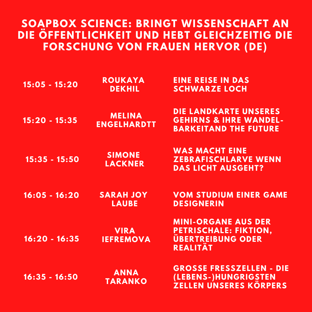berlin_soapbox's tweet photo. Heute geht es los, Leute!

Wir haben heute wunderbare und super interessante Vortraege fuer @BerlinSciWeek in deutscher und englischer Sprache 🥳

⏰ 15-17 Uhr

Die Links zu den Vortragen findet ihr 👇👇👇

#wisskomm #ssb2020 #soapboxscience #BSW #womeninSTEM https://t.co/l8xILFXp0j