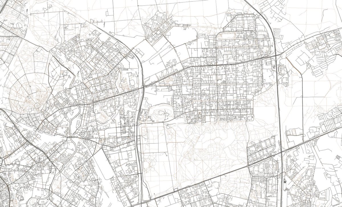 CinnabarForge's tweet photo. #OpenStreetMap Moscow East import to #CityAffairs (road view). Buildings and landuses are imported too, but they're not that fancy yet
#gamedev https://t.co/vxshazyEUw
