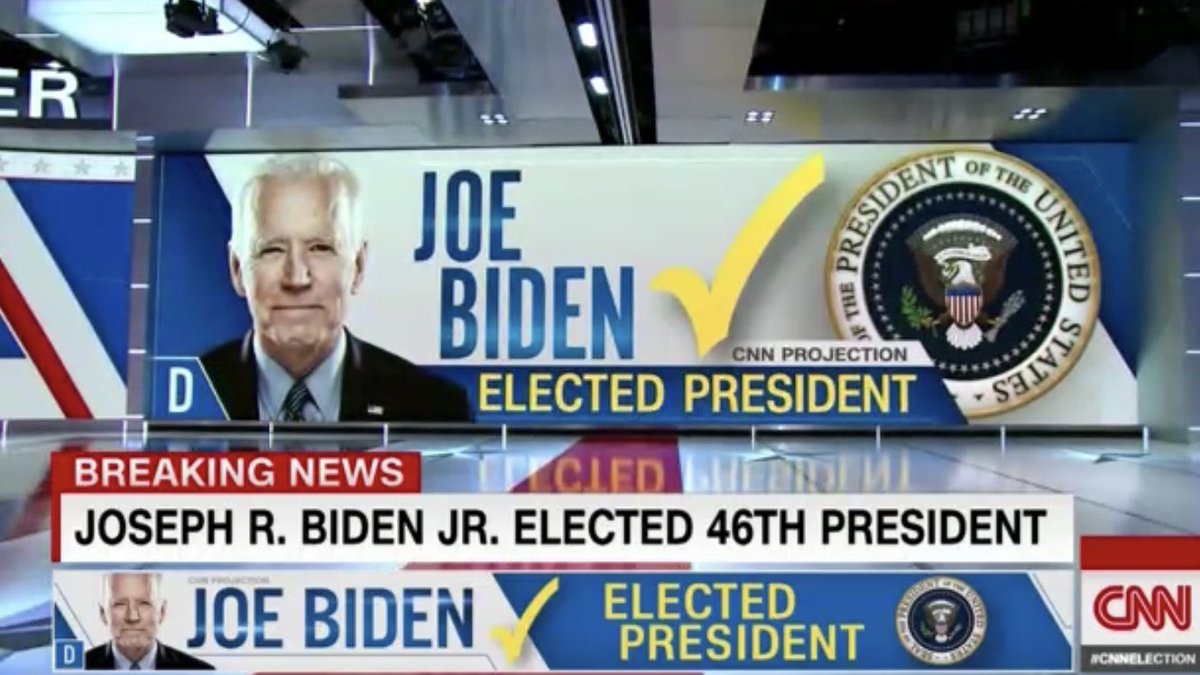 cedricfaiche's tweet photo. C’est maintenant!
CNN, CBS et NBC annoncent que Joe Biden est élu 46e président des États-Unis 🇺🇸 https://t.co/vOsXIkLU4h