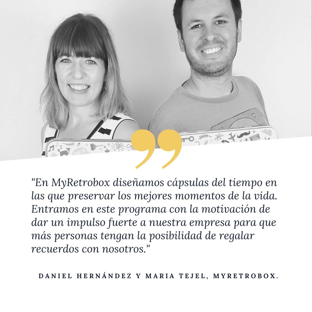 ZGZActiva's tweet image. 📣HABLAMOS DE...

🗣 Daniel Hernández y María Tejel, los creadores de @MyRetrobox. 07/12 de las empresas que pertenecen al proyecto pionero #ZACGrowth de @ZGZActiva

👉Y este es su objetivo: ...