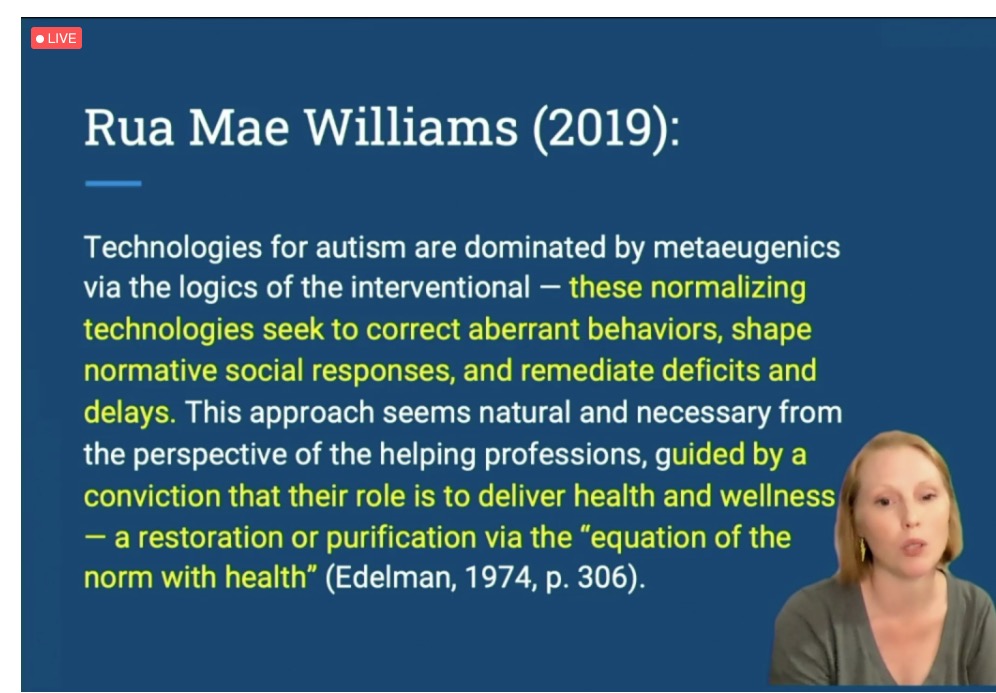 DesignYourLives's tweet photo. . @ashleyshoo ticks all our boxes here, also explicitly referencing #neurodiversity / #autism work in tech as well. Great talk! lot's of great quotes. #phtr2020 

cc @milton_damian @SueReviews https://t.co/twmVKiu0Ds