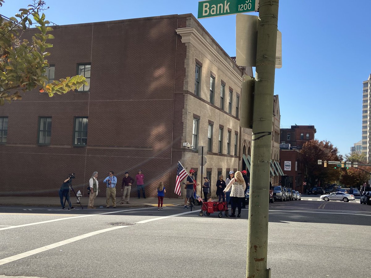 not exactly a massive crowd here in downtown richmond this morning for state senator amanda chase’s “stop the steal” rally