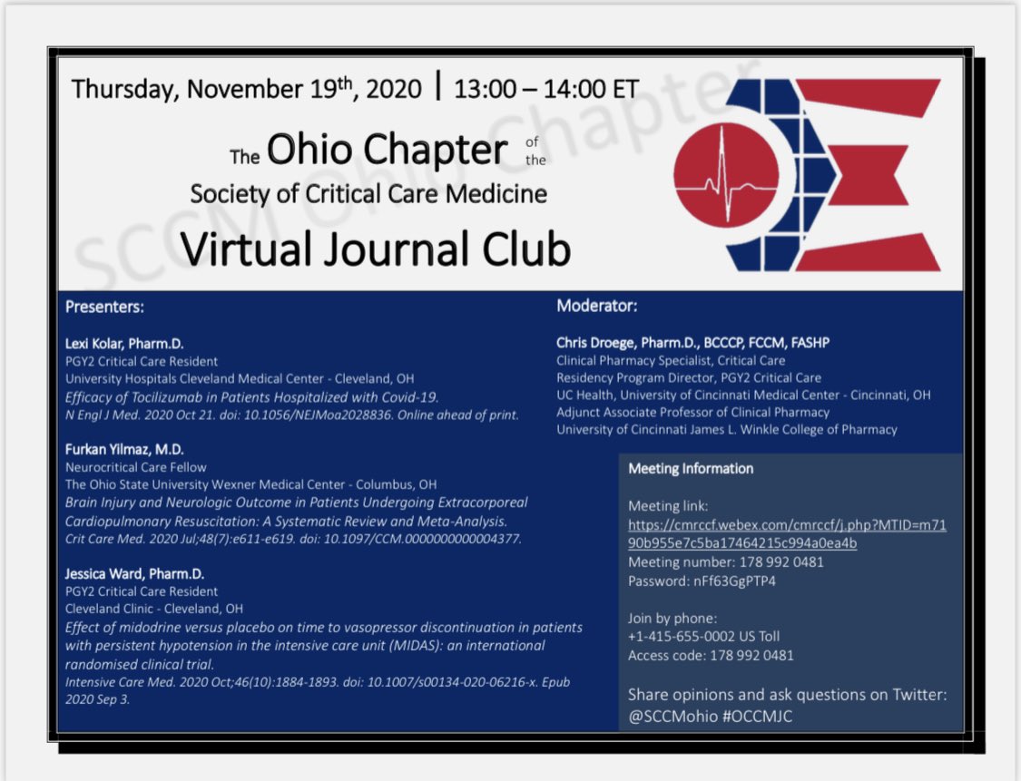 SCCMohio's tweet photo. We’re excited to announce the lineup for this month’s @SCCMohio #OCCMJC . Hope you can join us on Thursday, November 19th at 1pm! 

 https://t.co/ot8V9WlM0j
Meeting #: 178 992 0481
Password: nFf63GgPTP4
Join by ☎️:
+1-415-655-0002 US Toll
Access code: 178 992 0481 https://t.co/OvmfC4XDNz