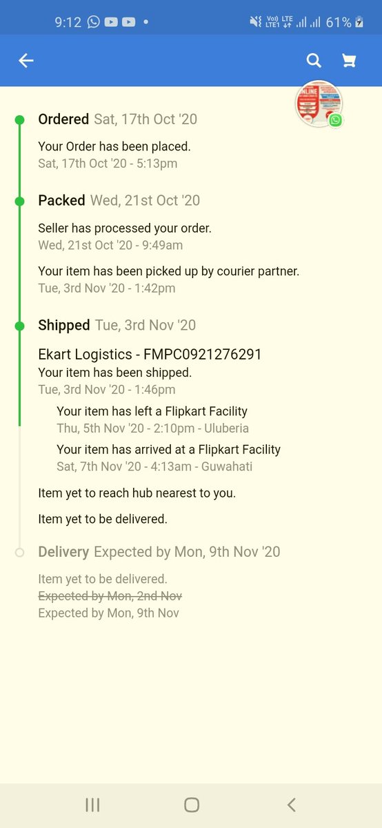 rs_rajeev4847's tweet image. Your service are very bad and pure.
आज 22दिन हो गये। लेकिन मेरा order आज तक deliverd place पर नही पहुंचा। 

#bad_service_of_ flipkart 
@Flipkart 
@flipkartsupport