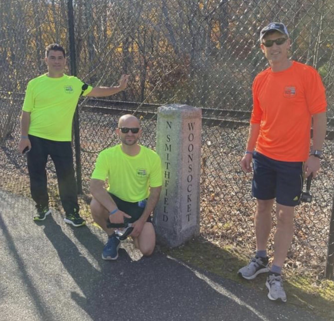 RickLaBreche's tweet photo. Thank you @jimbaum and Officers Eric and Frank for raising $ for the athletes of @SORhodeIsland during your 24 hour Super Walk from Woonsocket to Pt. Judith. @LETRRegion1 https://t.co/A22XBx07kQ