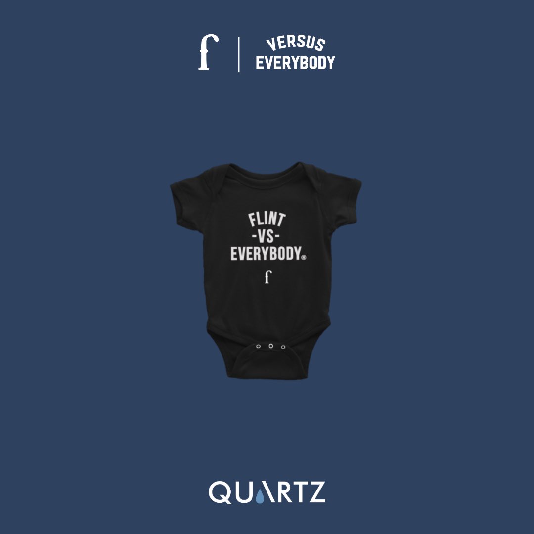 DrinkQuartz's tweet photo. Quartz is proud to announce the FlintVsEverybody campaign. 
 
A portion of proceeds from each purchase will go toward water-related causes in Flint and other cities through Quartz’s donor-advised fund. https://t.co/WtXpeQnGV5