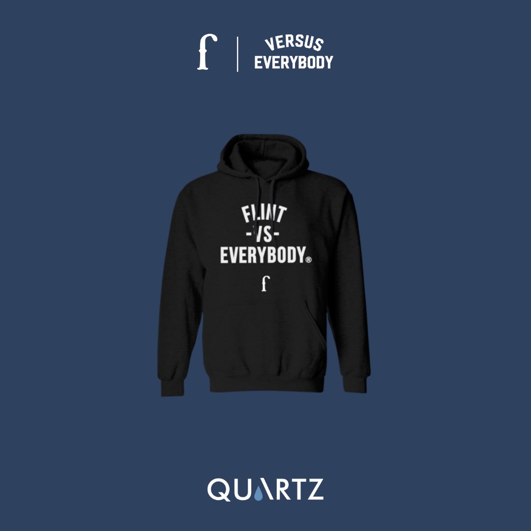 DrinkQuartz's tweet photo. Quartz is proud to announce the FlintVsEverybody campaign. 
 
A portion of proceeds from each purchase will go toward water-related causes in Flint and other cities through Quartz’s donor-advised fund. https://t.co/WtXpeQnGV5