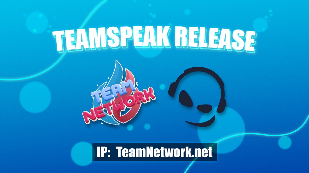 TeamNetworknet's tweet image. We‘ve just released our TeamSpeak 3 Server! 🗣️
Why don‘t you take a look at it? 

▶️Join now: teamnetwork.net