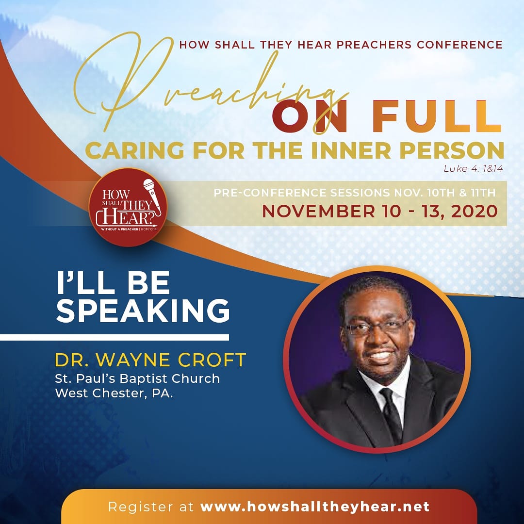 Joining us at How Shall They Hear Preaching Conference 2020 lecturer &amp; guest #preacher  Dr. Wayne E. Croft, Sr. Pastor St. Paul's Baptist Church, Westchester, PA. Associate Professor Homiletics &amp; Liturgics #AfricanAmericanStudies United Lutheran Seminary
howshalltheyhear.net