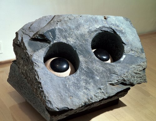 Louise Bourgeois, Nature Study (Velvet Eyes), 1984, Marble and steel, 66 x 83.8 x 68.6 cm