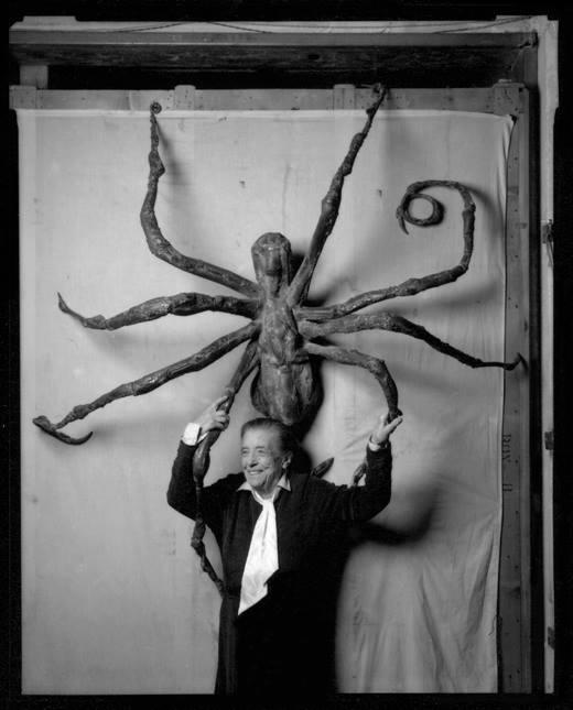 Peter Bellamy, Louise Bourgeois with Spider IV in 1996