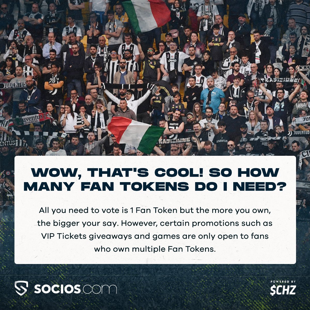 You only need one Fan Token to  #bemorethanafan #365DaysOfSocios | 3/5