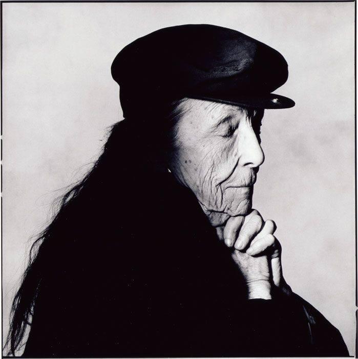 Irving Penn, Louise Bourgeois, NYC, 1992, gelatin silver print, selenium toned