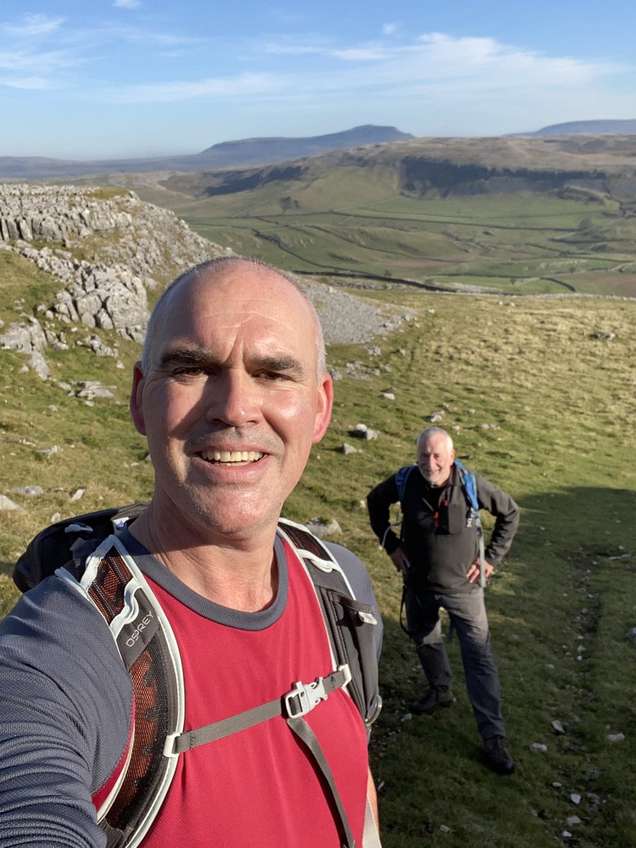 Manclee's tweet photo. Lovely #YorkshireDales #walk today through the #Norber #Erratics @yorkshire_dales @Yorkshire3Peaks great views to #Ingleborough and #PenyGhent #Yorkshire https://t.co/w5T70E8979