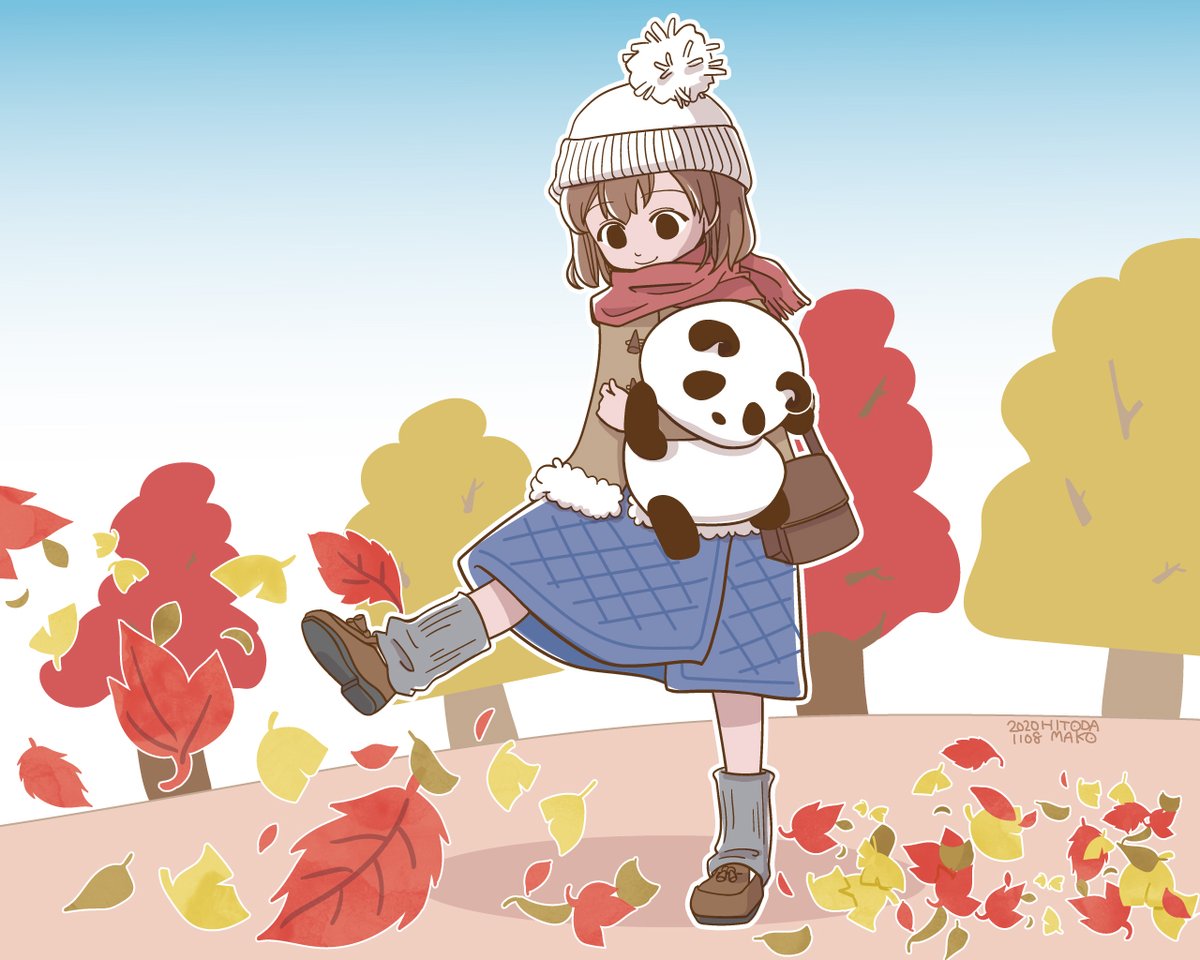 ひとだまこ 秋だね リベンジ 非常に納得がいかなかったから 線画からやり直した 絵 イラスト イラスト好きな人と繋がりたい 絵描きさんと繋がりたい Illustration オリキャラ T Co Da8b2e03ru T Co J6gnhdwmlt