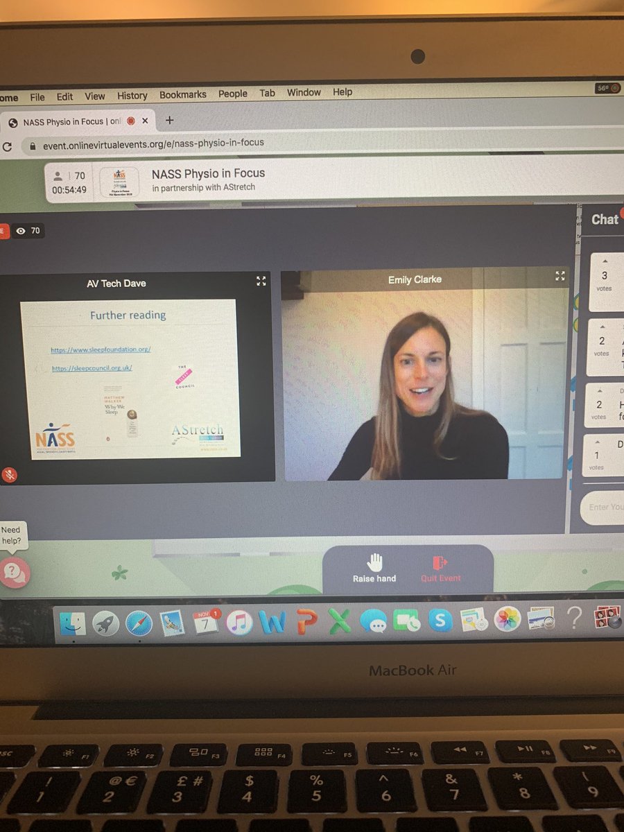 ZoeClarkOsteo's tweet photo. Brilliant talk from @EmilyPhysioBath about sleep with #axialSpA. #PhysioInFocus https://t.co/xgXO6xRzNI