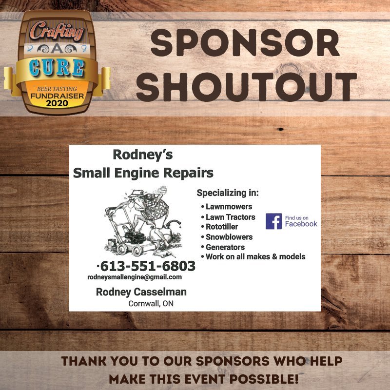 CraftingACure's tweet photo. Our Gold Sponsor:
@CnwlPoliceAssoc Association

And Our Silver Sponsor:
Rodney's Small Engine Repairs

Without their generous contributions, this event wouldn't have been possible!

Thank you for supporting us and @JDRF_Canada ! https://t.co/Cd9GmvM7BV