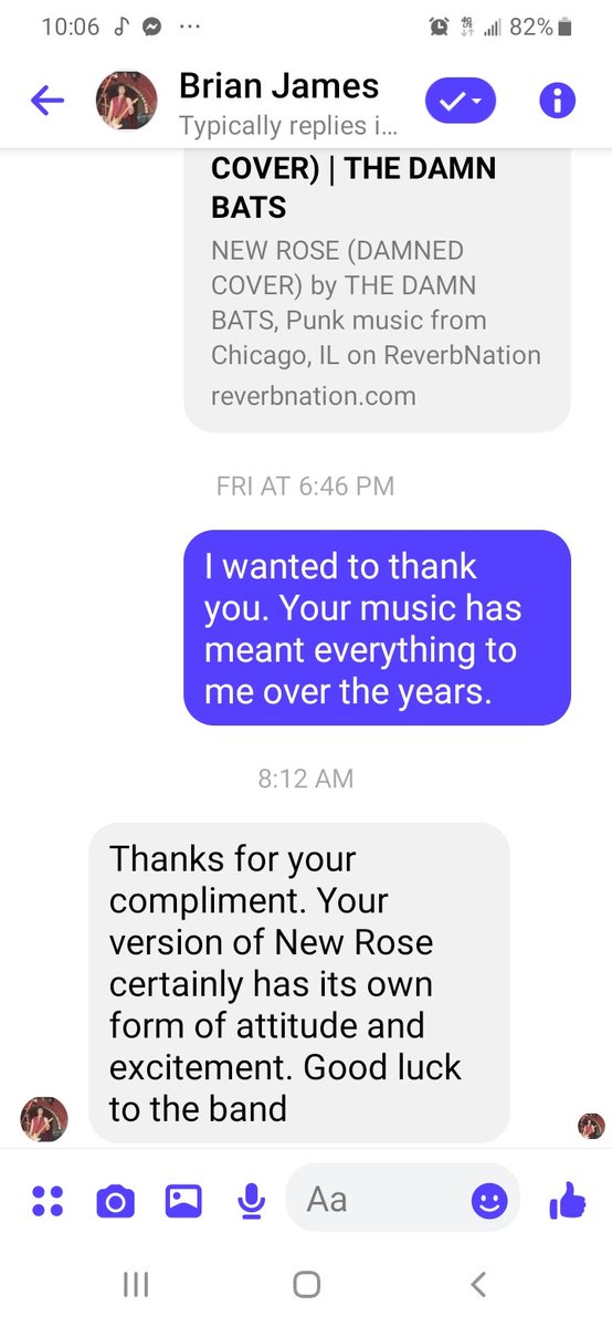 THEDAMNBATS's tweet photo. High praise indeed from the composer of New Rose and founder of The Damned. https://t.co/cr6y5jW6fk