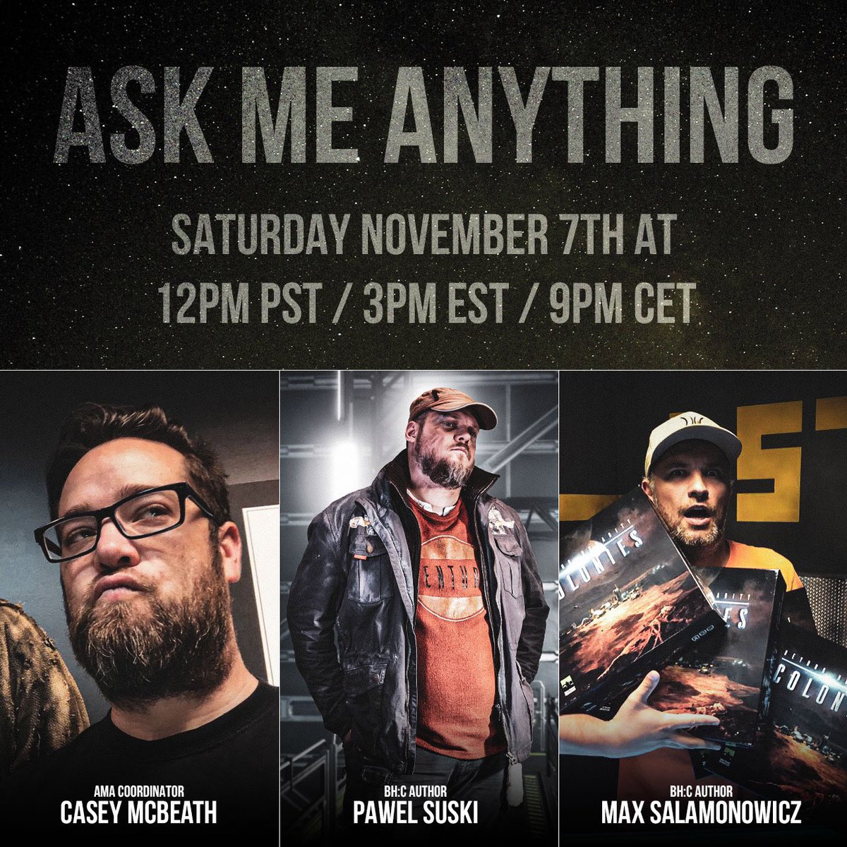 Live AMA today on our Discord server! Come ask some question or stay for other answers!

discord.gg/BvpBgxs