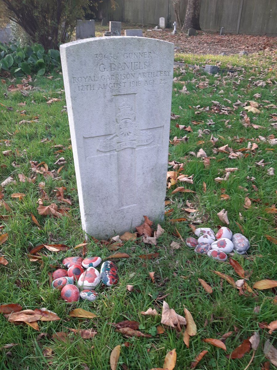 Our Beavers, Cubs and Scouts have decorated stones for Remembrance Day.  We will remember them.  #remembranceday