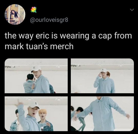 **some kpop idols spotted weaeing Mark's represent collection