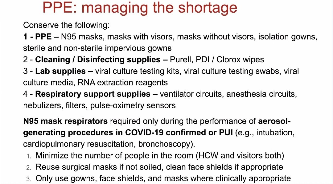 Ed Mariano, MD, MAS, FASA, FASRA 🇺🇸🇵🇭 (@emarianomd) on Twitter photo #NYC during the #COVID19 surge: <a href="/HughHemmings/">Hugh Hemmings</a> reviews the Cornell response, management of #PPE shortages, and collaborations <a href="/HSSAnesthesia/">HSS Anesthesiology</a> and Columbia
Crazy that we are still seeing PPE shortages in the U.S. months later as surges continue. Recs still apply #SAAAPM2020 #NYC during the #COVID19 surge: <a href="/HughHemmings/">Hugh Hemmings</a> reviews the Cornell response, management of #PPE shortages, and collaborations <a href="/HSSAnesthesia/">HSS Anesthesiology</a> and Columbia
Crazy that we are still seeing PPE shortages in the U.S. months later as surges continue. Recs still apply #SAAAPM2020