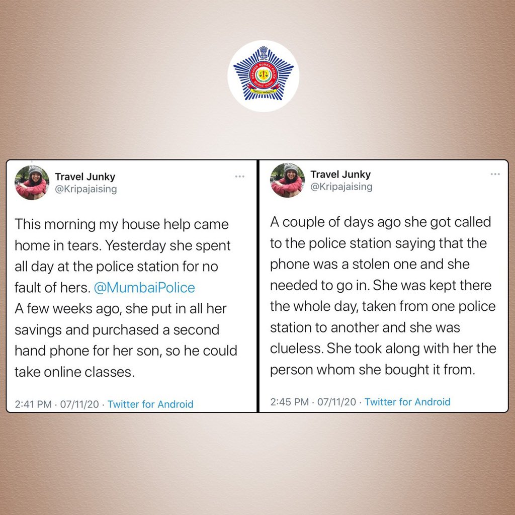 MumbaiPolice's tweet photo. How it started             How it’s going https://t.co/cmIYtBQGkq