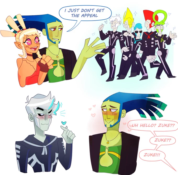 zuke can pretend to dislike 1010 all he wants, but we all know he can't resist rin 