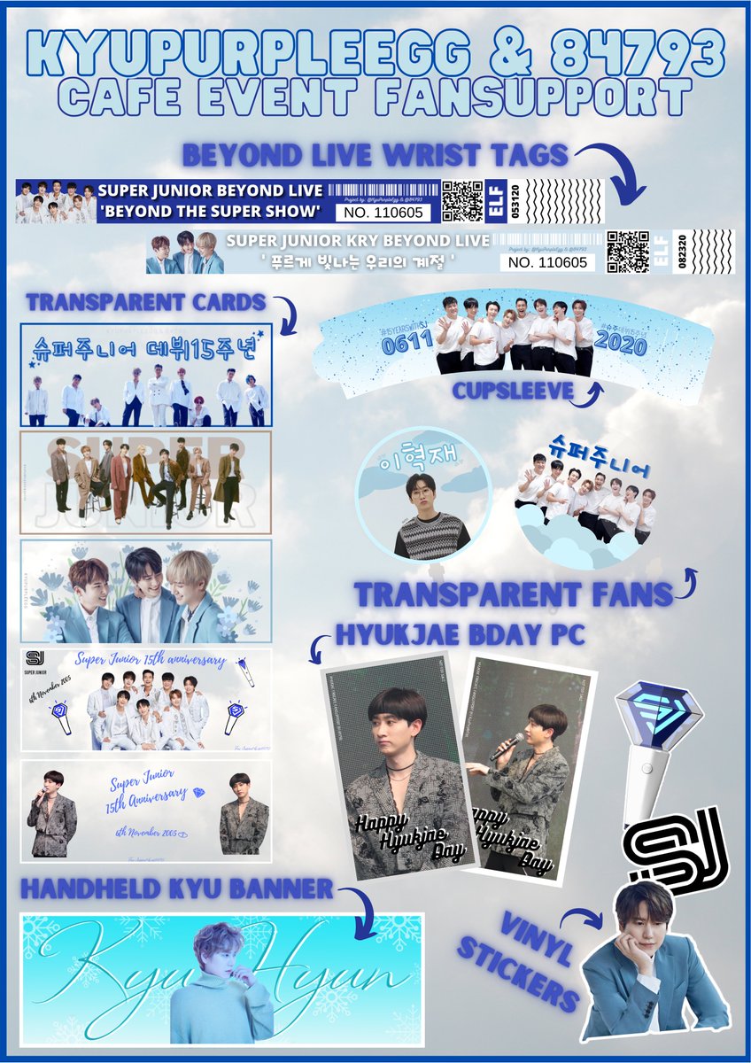 KyuPurpleEgg's tweet photo. [[𝐊𝐘𝐔𝐏𝐔𝐑𝐏𝐋𝐄𝐄𝐆𝐆 𝐱 𝟖𝟒𝟕𝟗𝟑]]

✨SJ 15th Anniversary Café FS✨

☁️ 8th Nov 2020
☁️ Gather The Misfits Café

- 𝐕𝐄𝐑𝐘 Limited quantity!
- Timing to be updated!
- RT &amp; Like! (instructions below!)

#UnderSJSky 
#Chapter15withSJ
#FromELFforSUJU
#SuperJunior
#슈퍼주니어 https://t.co/mEB34ddshp