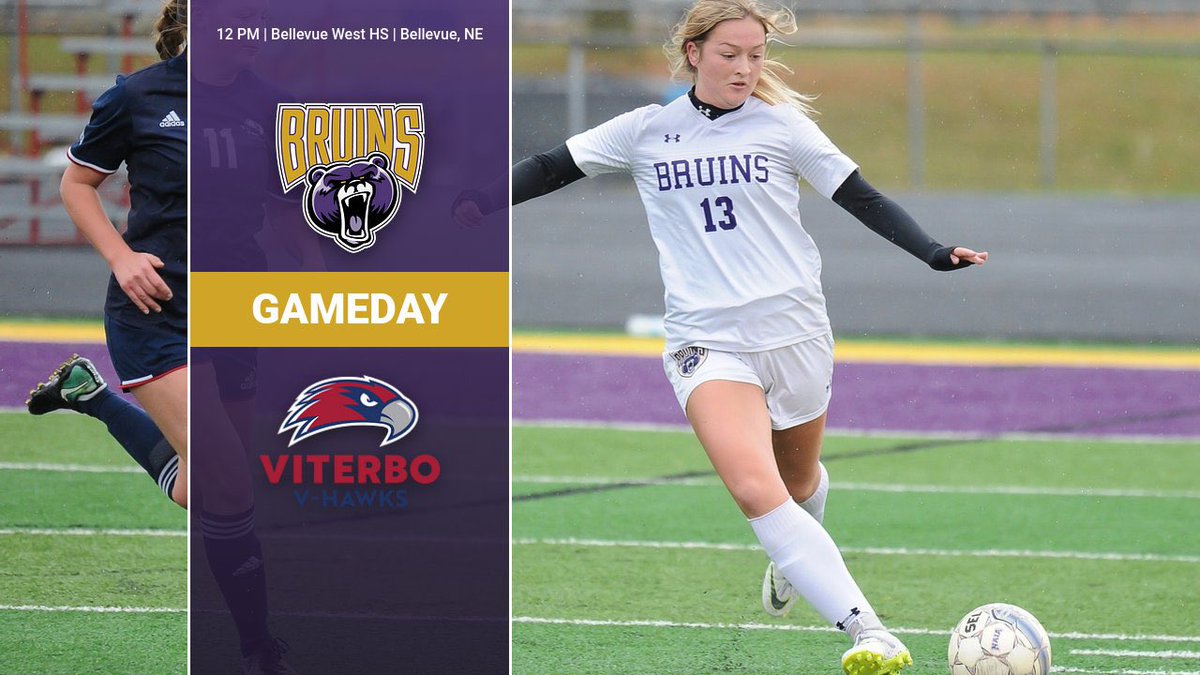 BUBruins's tweet photo. ⚽️ GAMEDAY ⚽️

@BU_WomenSoccer 
🆚
@ViterboWSoccer 

🕔 - 12:00 PM
📍 - Bellevue, Neb.
🏟️ - Bellevue West HS
📊 - https://t.co/5Fd8R02w3Y

#NAIAWSOC #Gameday #BUBruins #BPB20 https://t.co/9BHXw7wuhe