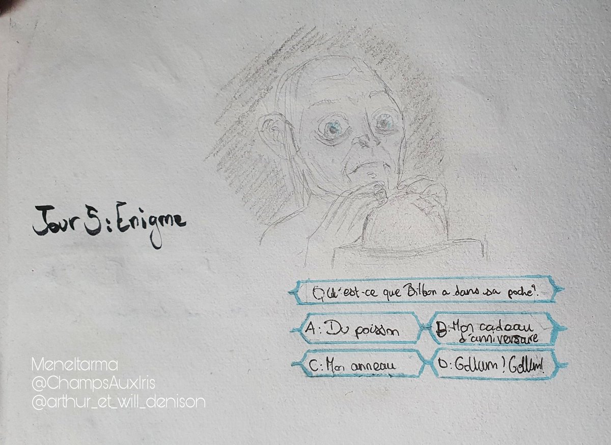 ChampsAuxIris's tweet photo. Jour 5 : Énigme
#NoTimeNovember
Alors techniquement ce n'est pas une énigme, mais ça me fait rire. https://t.co/IqNRniSuFy