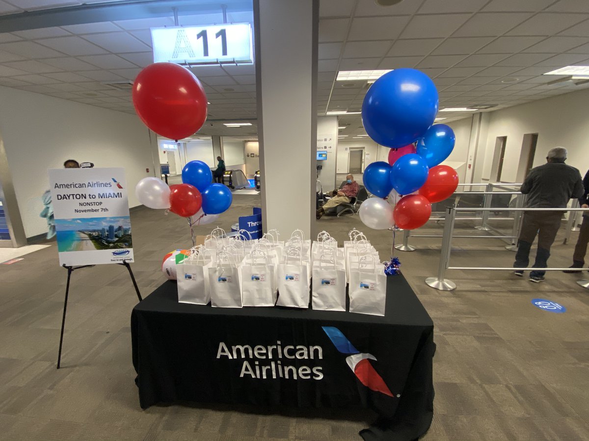 DAY_IntlAirport's tweet photo. We celebrated our first DAY to Miami flight this morning! ☀️ Want to get away? ➡️ https://t.co/7jkNSZmeRa #flydayton #dayton #Airport https://t.co/KFQbL9Z79h