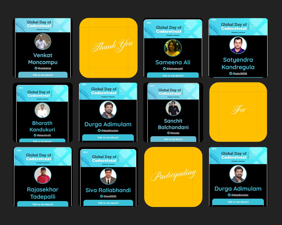 EPAM_India's tweet image. And with that, our day long session of Coderetreat has come to an end. We go back with valuable learnings and lots of new friends! 🙂 We look forward to seeing you next year!
#EPAMGDCR #GDCR2020 #LifeAtEPAM #LearningWithEPAM
