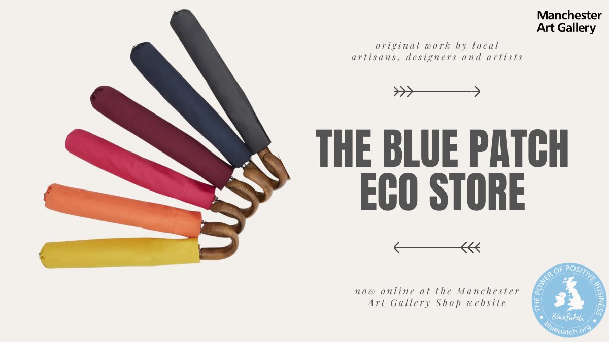 BluePatchTeam's tweet photo. Check out #luxury #sustainableshopping #BluePatch members https://t.co/6f8l939D9D @ManchesterArtGallery e-shop supporting #culture #local #SmallBusiness &amp; #renewableenergy #UKlockdown https://t.co/LSYOcYgQz5