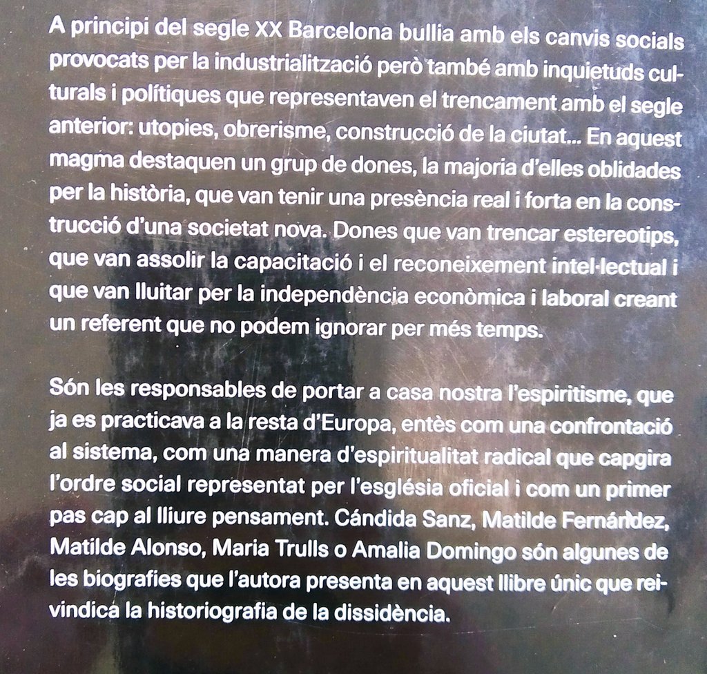 SabateMarin's tweet photo. Lectures que m'han ajudat a vestir #Elveldeladeessa:
#DolorsMarin, "Espiritistes i lliurepensadores. Dones pioneres en la lluita pels drets civils", @angleeditorial (2018).
#PremiNèstorLuján2020
@columnaedicions @Grup62 @gloriagasch #feminisme #espiritisme #Barcelona https://t.co/K30m6qvhrS