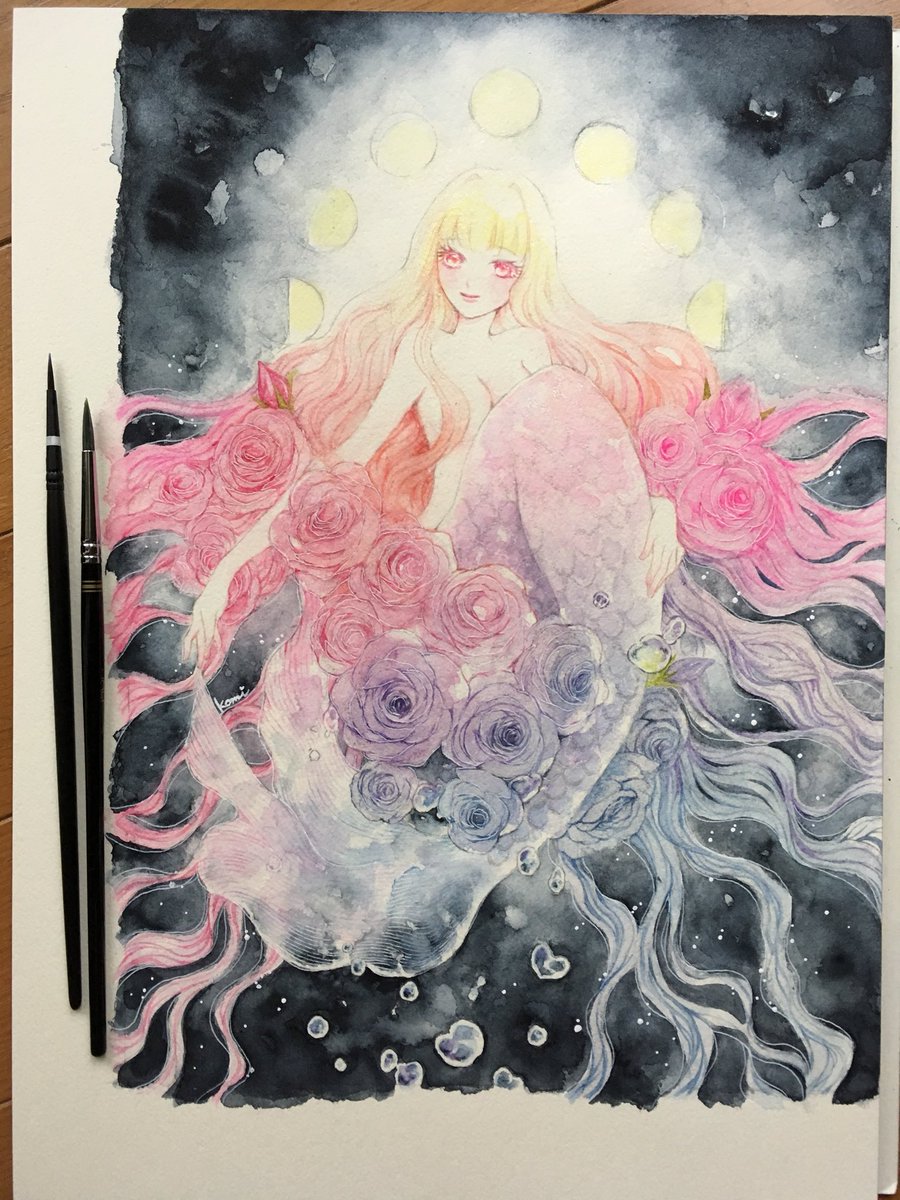 水彩画 素人製 こーみ on X: